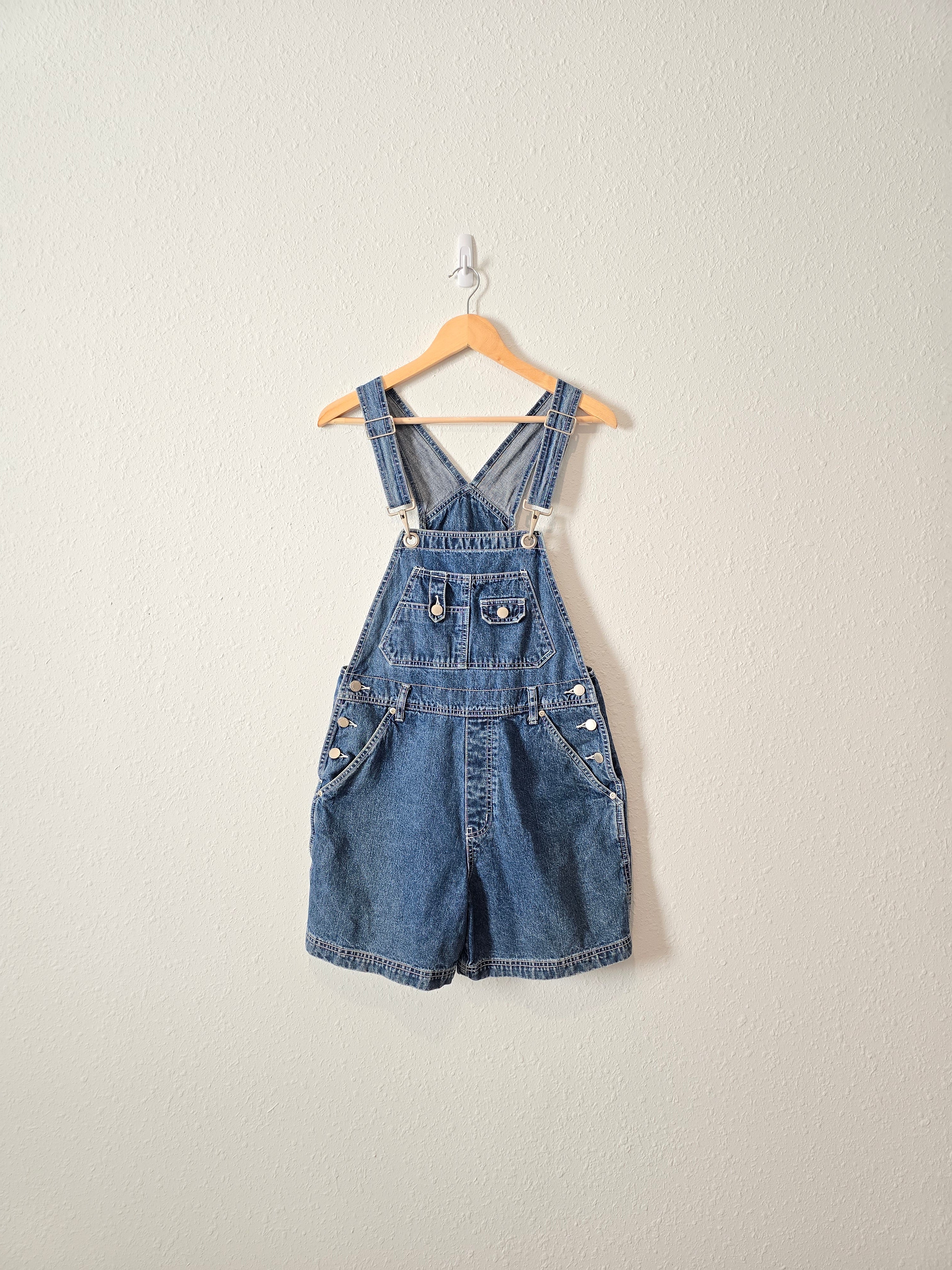 Vintage Cotton Denim Shortalls (M)