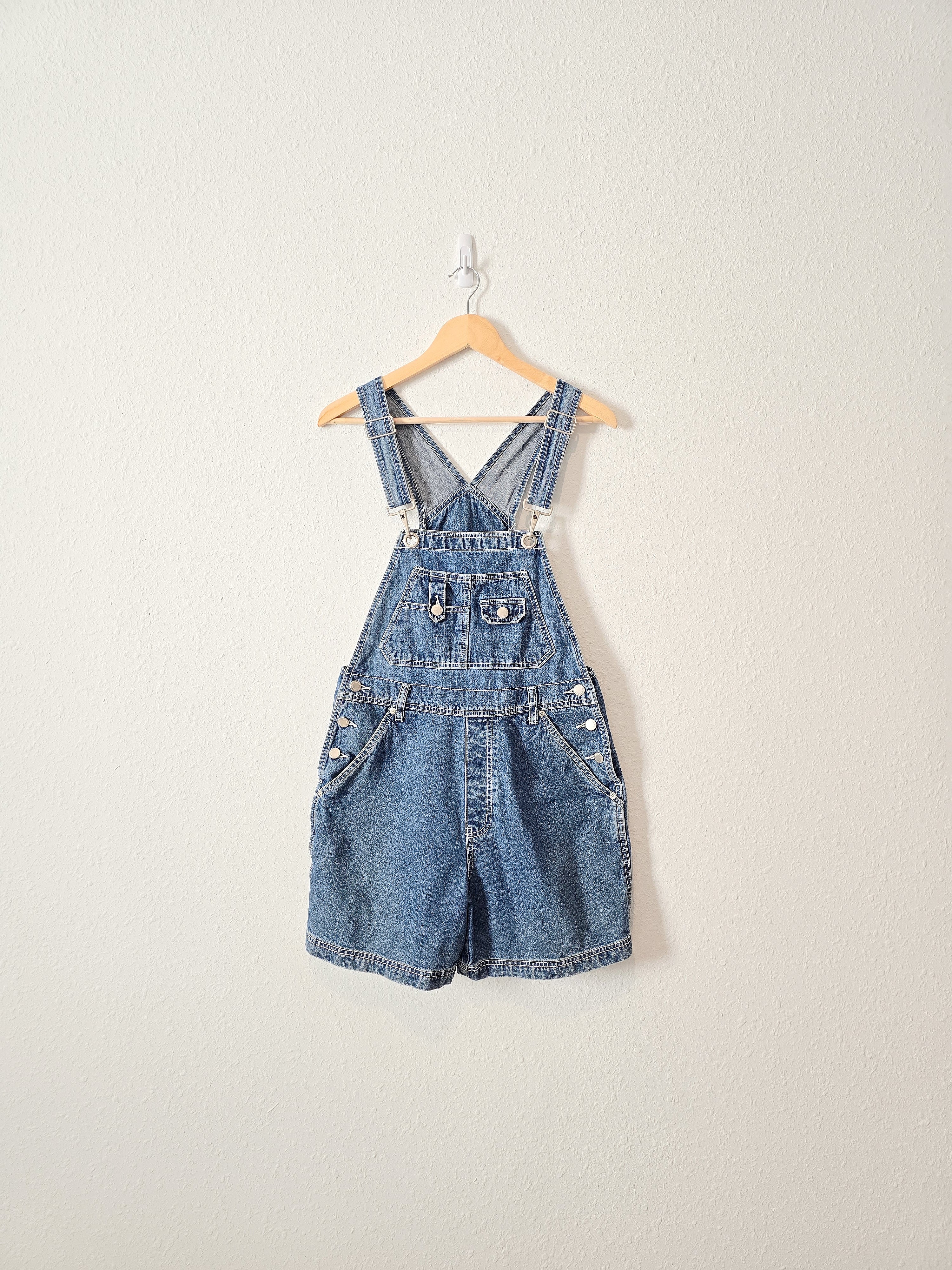 Vintage Cotton Denim Shortalls (M)