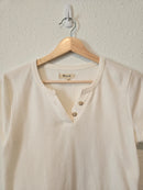 Madewell Waffle Henley Tee (S)