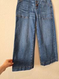 Oat Wide Leg Crop Jeans (28)