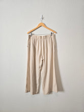 Load image into Gallery viewer, Linen Blend Wide Leg Pants (L)
