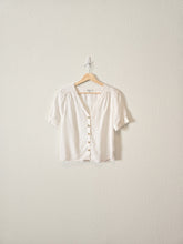 Load image into Gallery viewer, Madewell White Linen Blend Top (XS)
