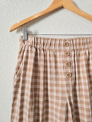 Loft Gingham Straight Pants (M)