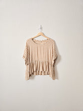 Load image into Gallery viewer, Grade &amp; Gather Gingham Babydoll Top (S/M)
