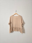 Grade & Gather Gingham Babydoll Top (S/M)