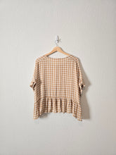 Load image into Gallery viewer, Grade &amp; Gather Gingham Babydoll Top (S/M)
