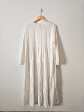 Load image into Gallery viewer, White Cotton Gauze Maxi Dress (L)
