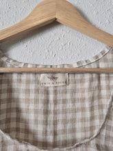 Load image into Gallery viewer, Neutral Gingham Linen Tank (XXS/XS)
