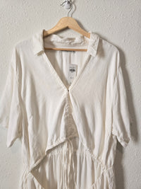 NEW Abercrombie Linen Blend Cutout Dress (XLT)