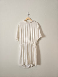 NEW Abercrombie Linen Blend Cutout Dress (XLT)