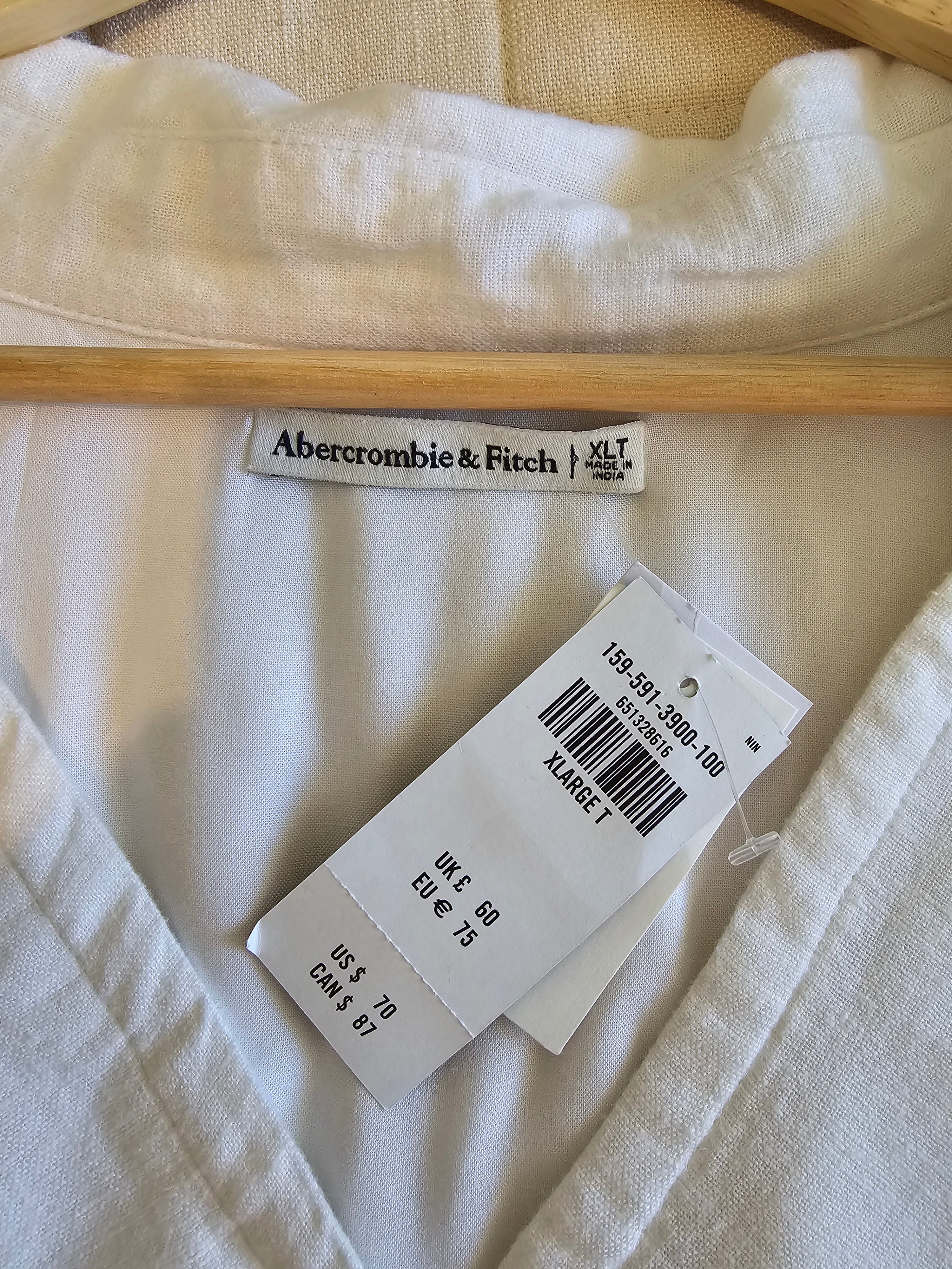 NEW Abercrombie Linen Blend Cutout Dress (XLT)