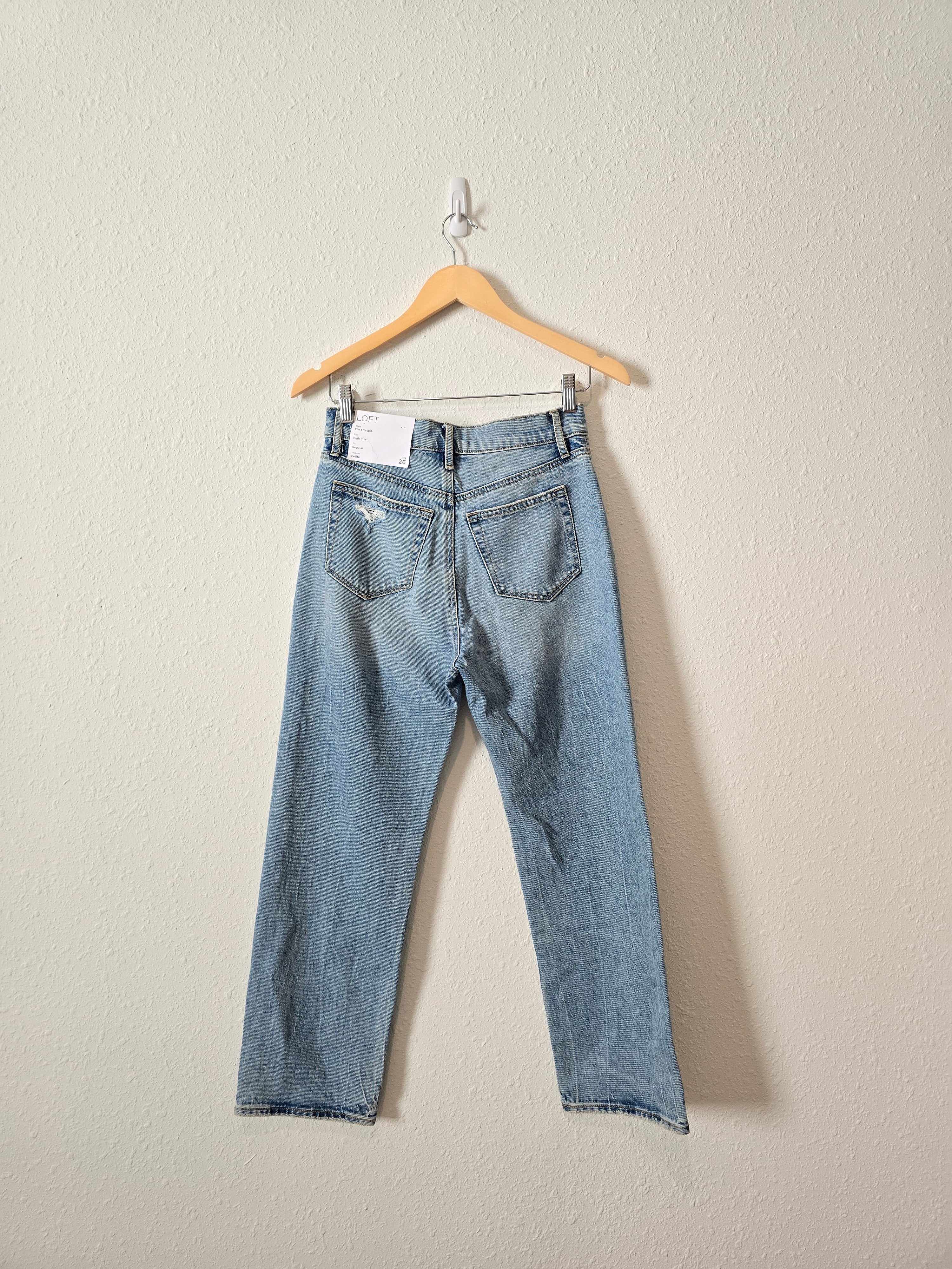 NEW Loft High Rise Straight Jeans (26/2)