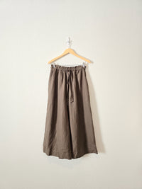 Ozma 100% Linen Wide Leg Pants (S)