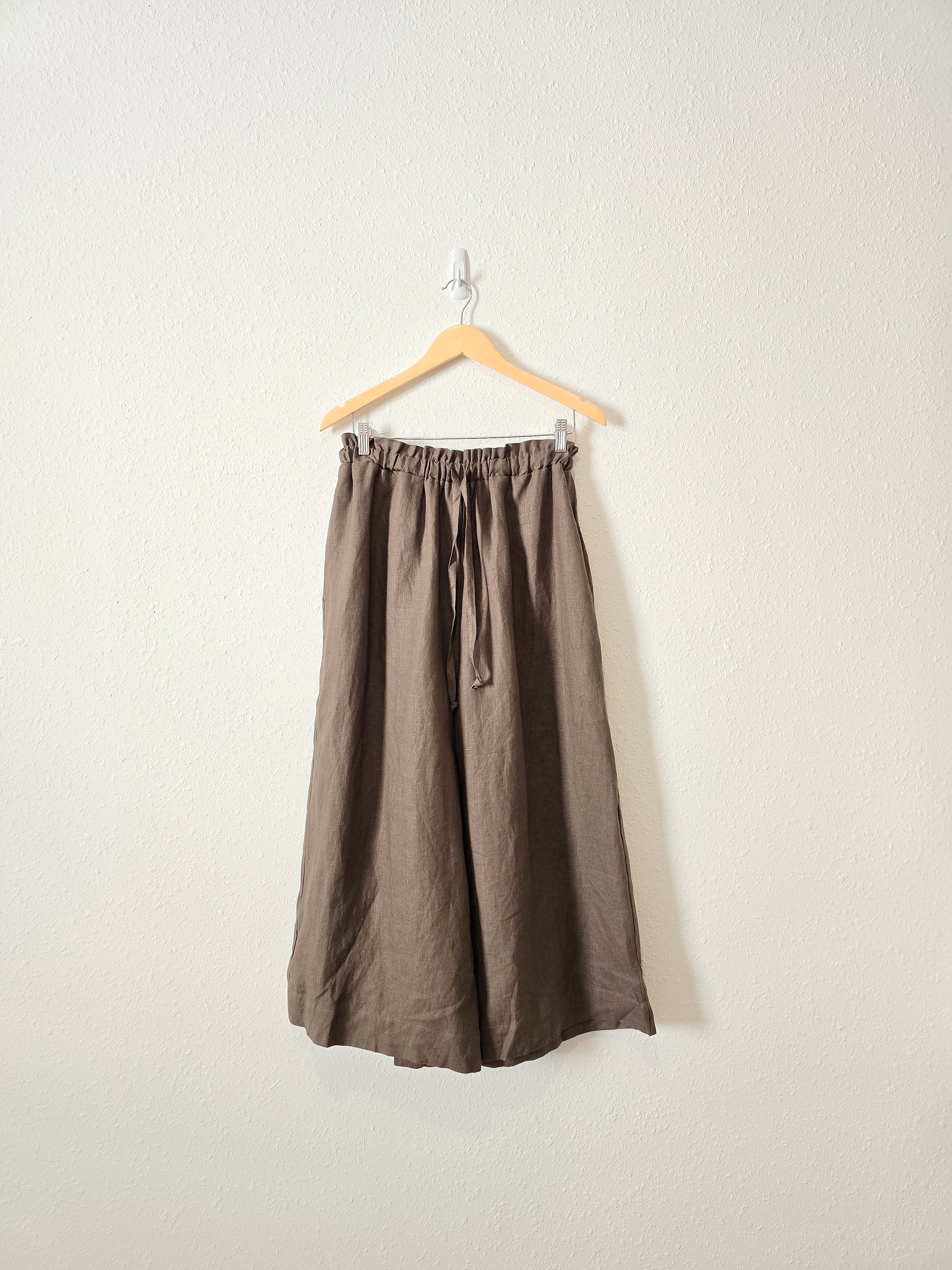 Ozma 100% Linen Wide Leg Pants (S)