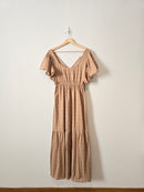 Neutral Textured Maxi Dress (S)