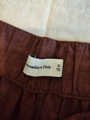 Abercrombie Brown Wide Leg Linen Pants (XL)