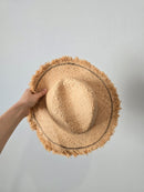 NEW Wyeth Frayed Straw Hat