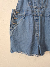 Load image into Gallery viewer, Vintage Cotton Denim Shortalls (L)
