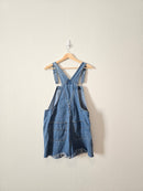 Vintage Cotton Denim Shortalls (L)