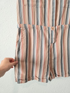 Pact Colorful Striped Romper (M)