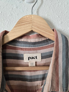 Pact Colorful Striped Romper (M)