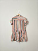 Pact Colorful Striped Romper (M)