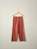 Terracotta Cotton Gauze Pants (M)