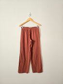 Terracotta Cotton Gauze Pants (M)