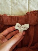 Terracotta Cotton Gauze Pants (M)