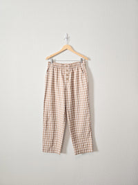 NEW Loft Neutral Gingham Pants (L)