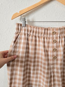 NEW Loft Neutral Gingham Pants (L)