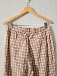 NEW Loft Neutral Gingham Pants (L)