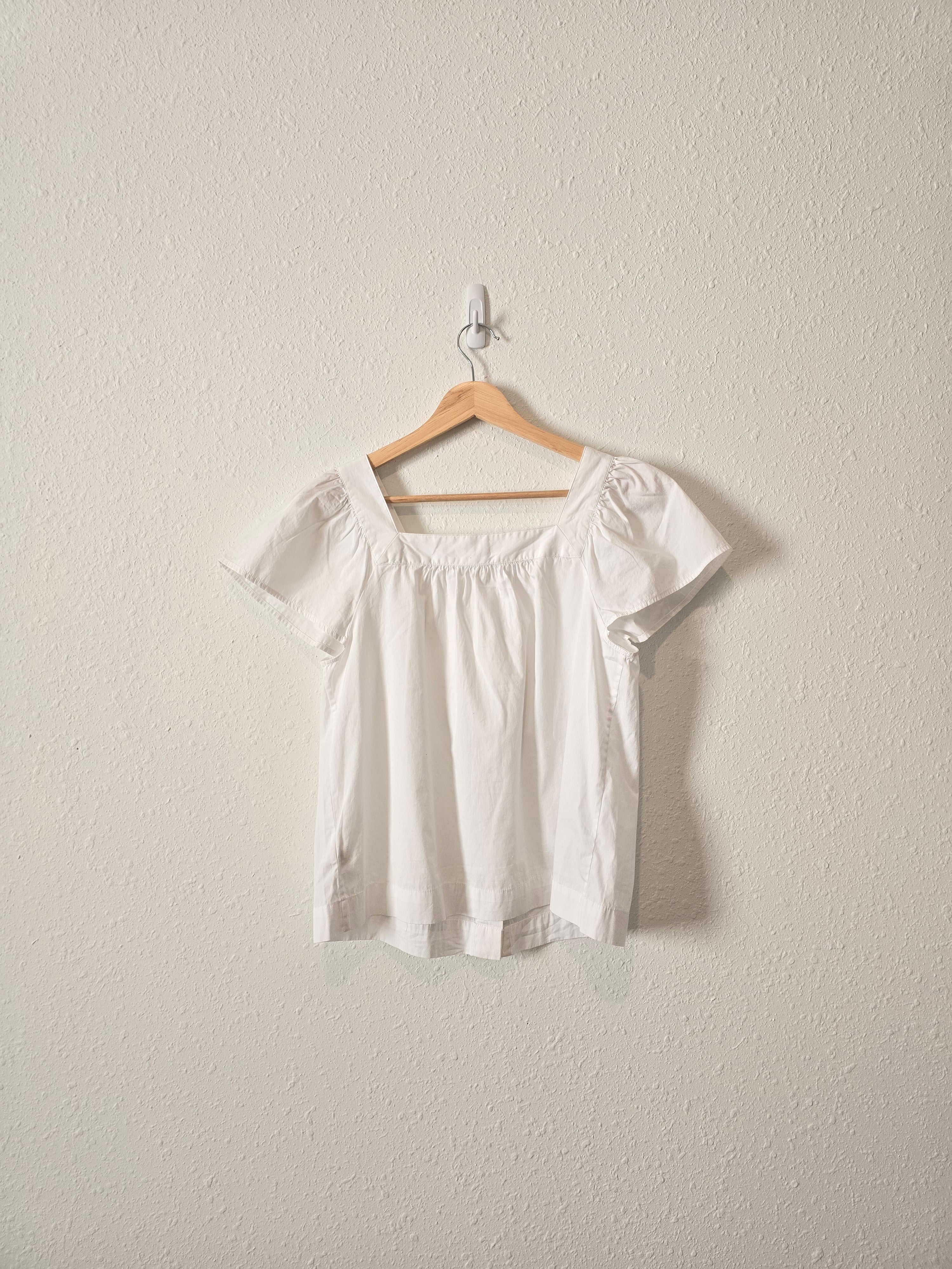 Gap White Square Neck Top (XS)