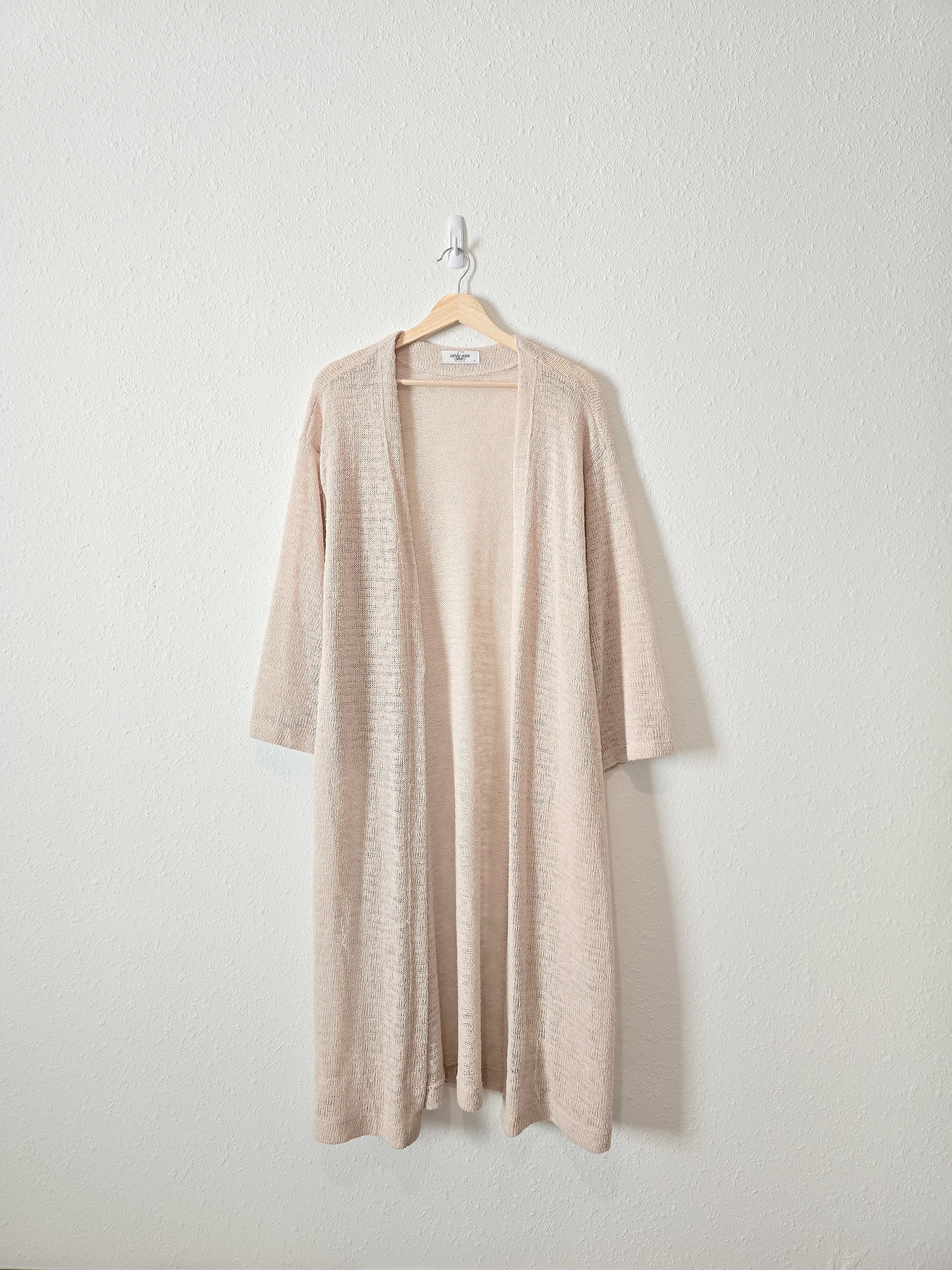 Carly Jean Long Knit Duster (L)