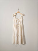 NEW Linen Blend Midi Dress (M)