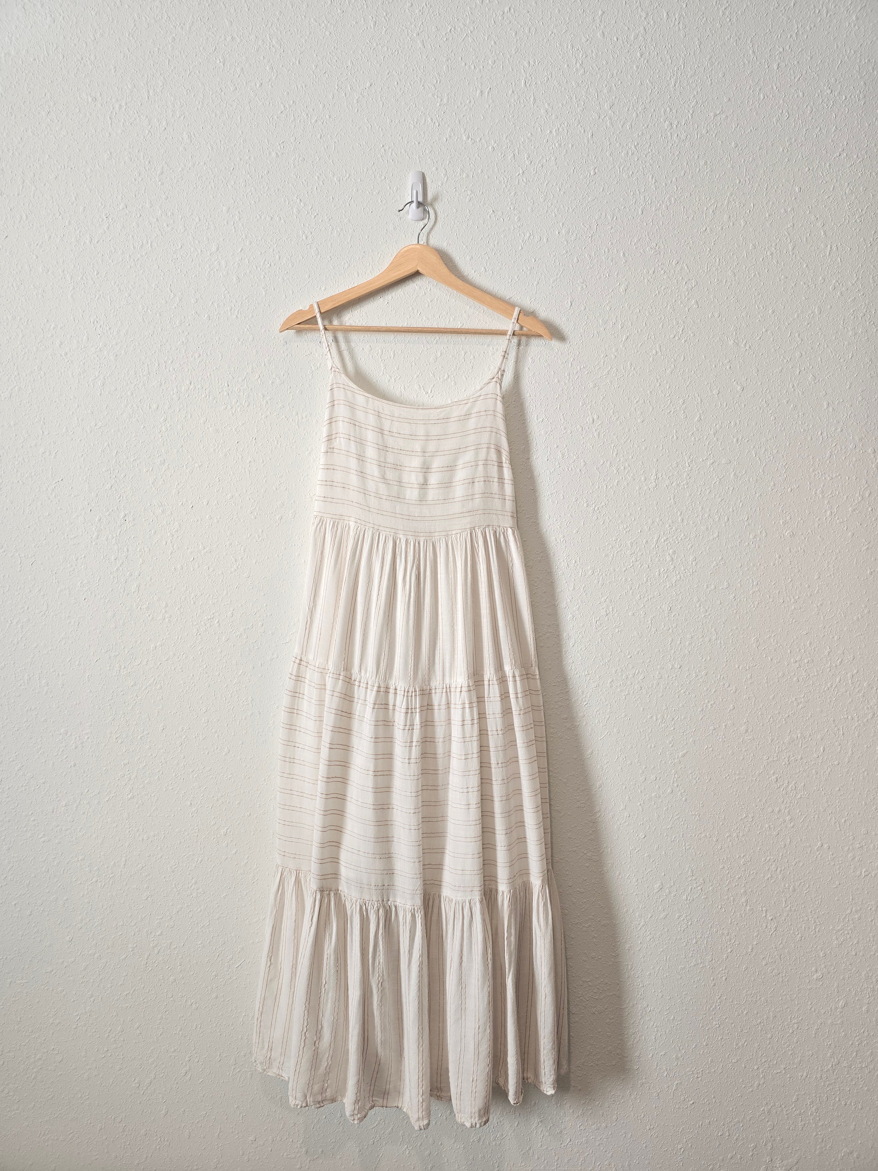 Striped Tiered Maxi Dress (XL)