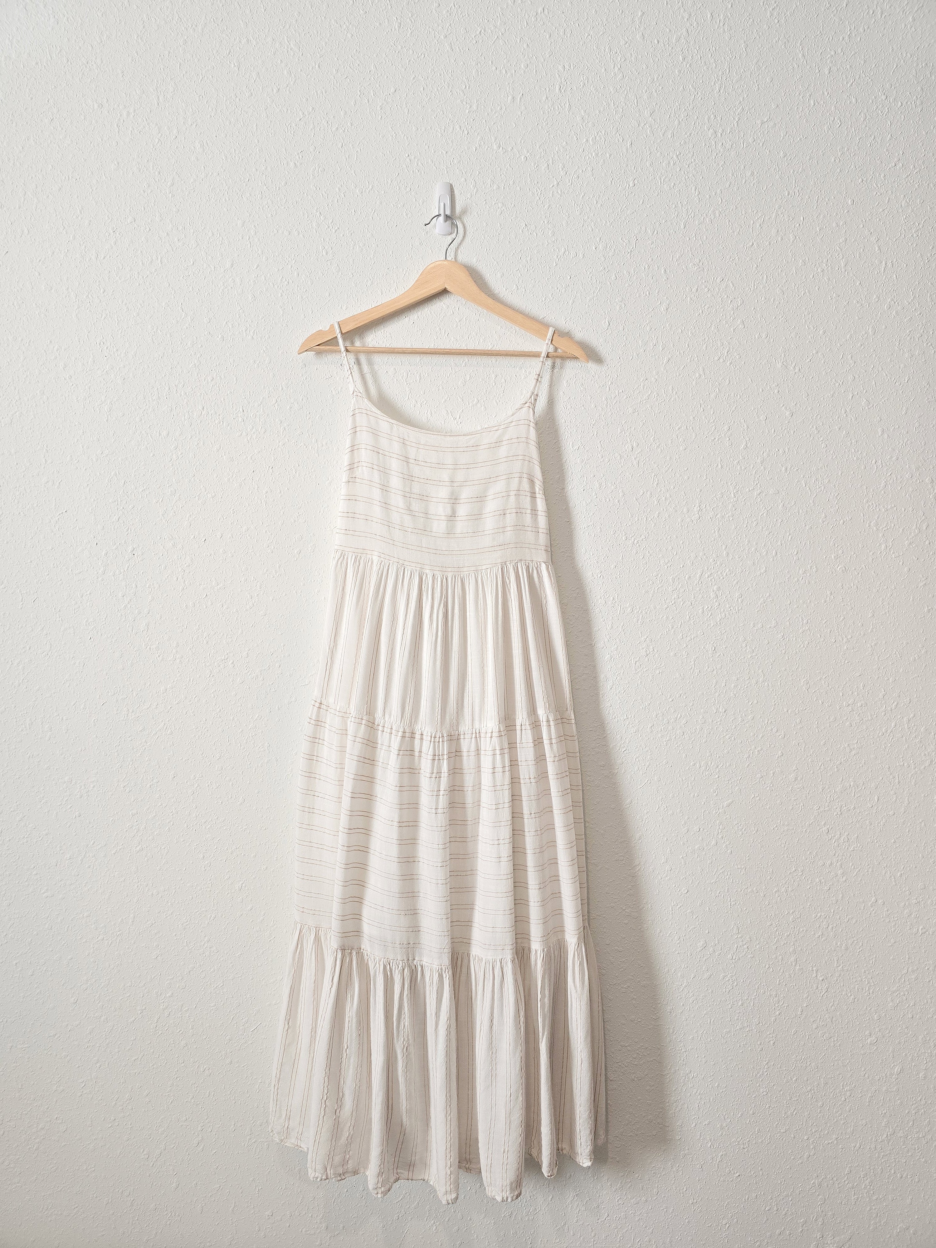 Striped Tiered Maxi Dress (XL)