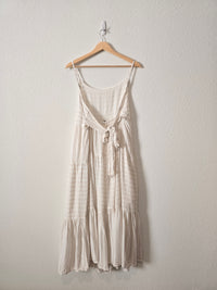 Striped Tiered Maxi Dress (XL)