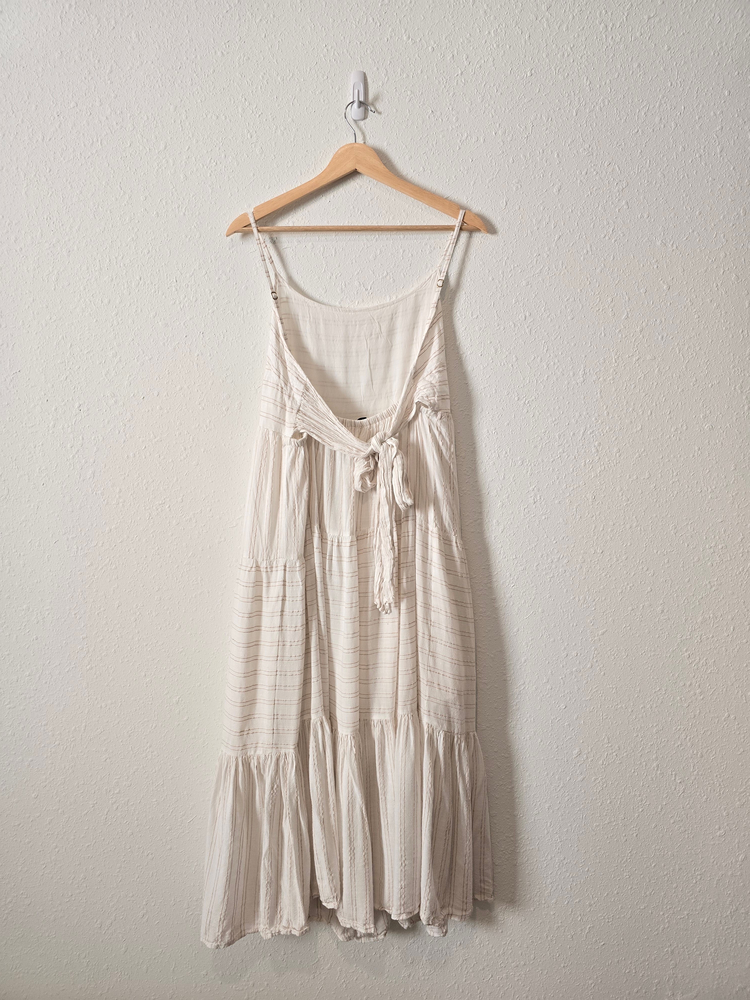 Striped Tiered Maxi Dress (XL)