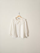 Zara White Linen Button Up (XS)