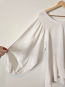 Oversized Gauze Puff Sleeve Top (M)