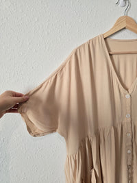 Neutral Cotton Babydoll Tunic (S-L)