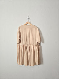 Neutral Cotton Babydoll Tunic (S-L)