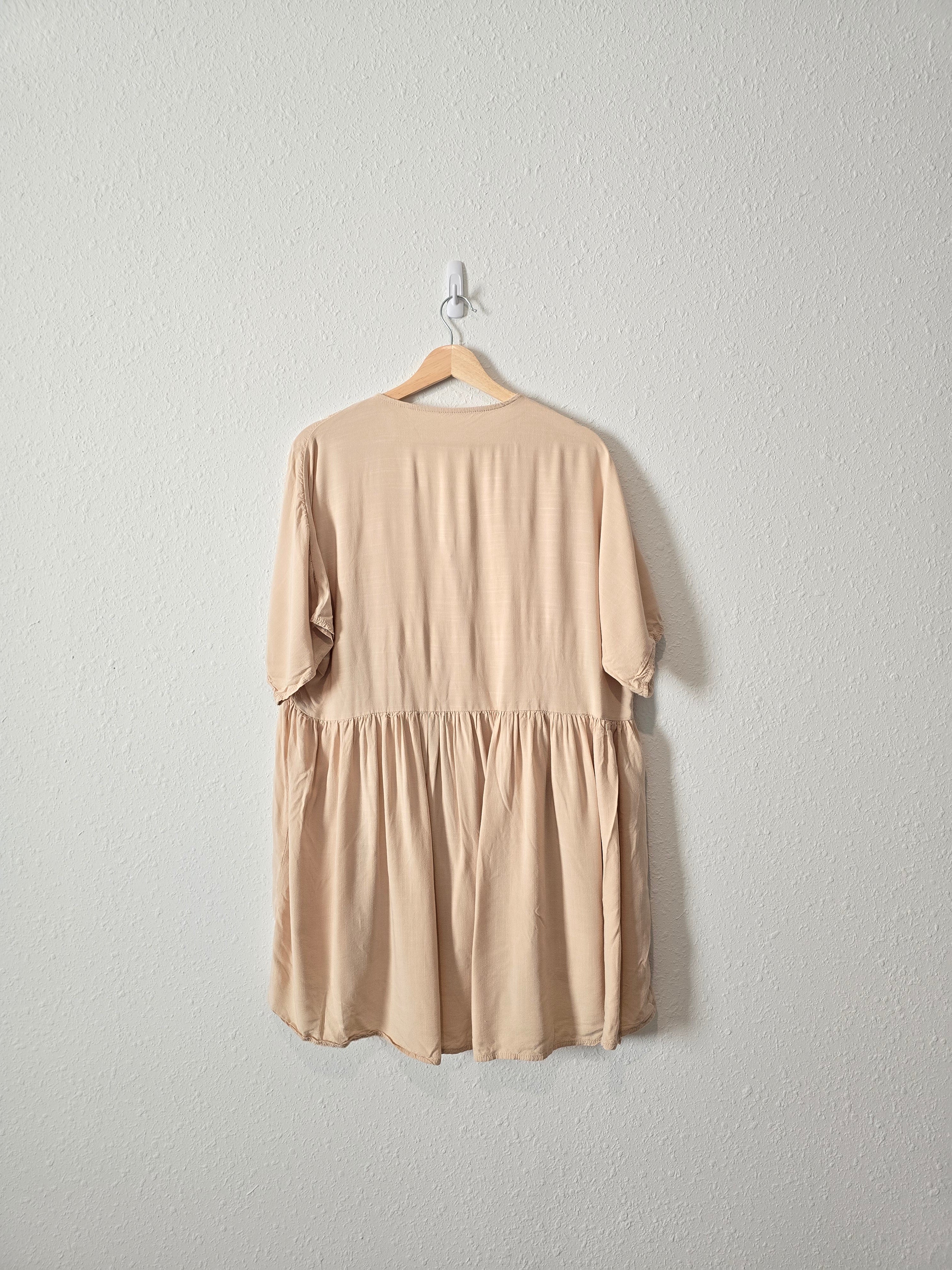 Neutral Cotton Babydoll Tunic (S-L)