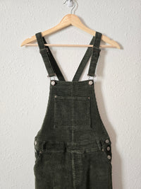 Rhythm Green Corduroy Overalls (XS)