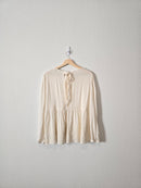 Embroidered Tie Back Blouse (M)