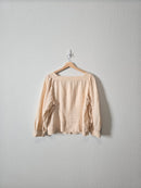 J.Crew Linen Puff Sleeve Top (M)