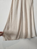 Oat Wide Leg Linen Pants (S)