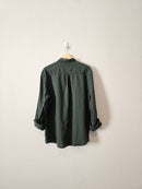 Zara Green Linen Blend Button Up (XL)