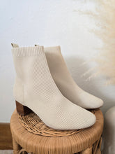 Load image into Gallery viewer, Joie Cream Knit Booties (9)
